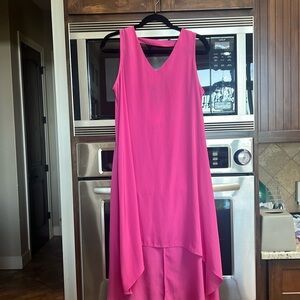 Alexis Vibrant Pink High Low Dress